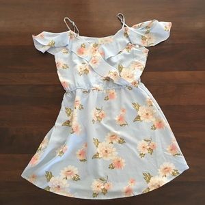Off-the-shoulder Floral Dress